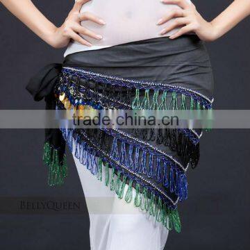 SWEGAL Hot new dance triangle belt Belly dance hip scarf tassel skirt wrap SGBDB13031