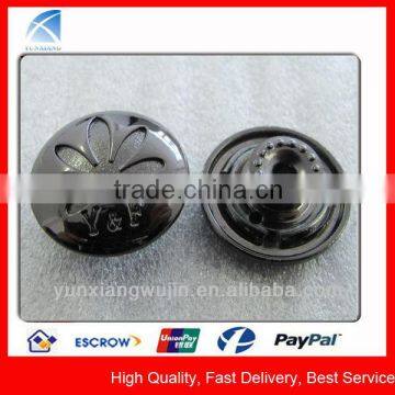 YX1797 Fashion Custom Engraved Metal Tack Jeans Buttons