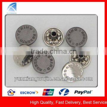 YX1744 Silver Decorative Custom Design Metal Rivet for Jeans