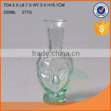 Nice glass jar vase with designs and high quality for world market