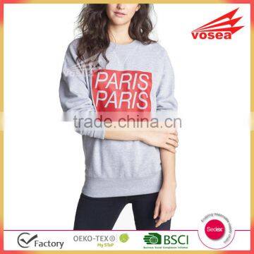 Crewneck custom sublimation sweatshirts women without hoodie
