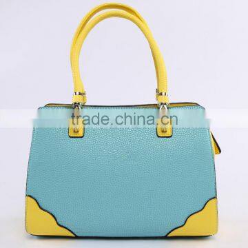 Best selling handbag fashion style leather women's handbag, portable leather tote bag