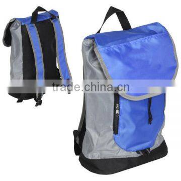 drawstring backpack with flap