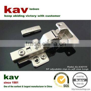 3D invisible wooden door hinge with hydraulic cylinder