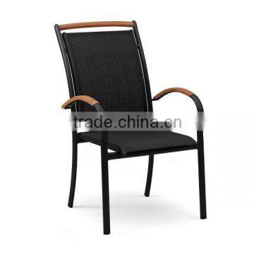 plastic wood outdoor furniture chair, garden furniture chair PE wicker chair