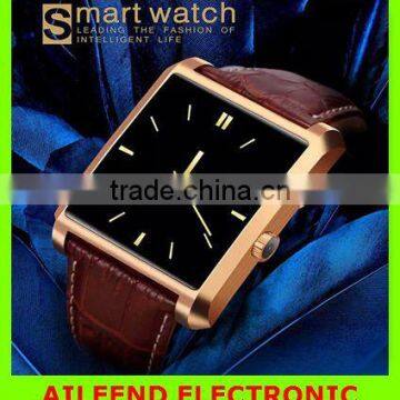 DM08 Smartwatch Luxury Leather IPS Business Wristwatch For Apple iPhone & Samsung Android Phone Luxury Bluetooth Smart Watch