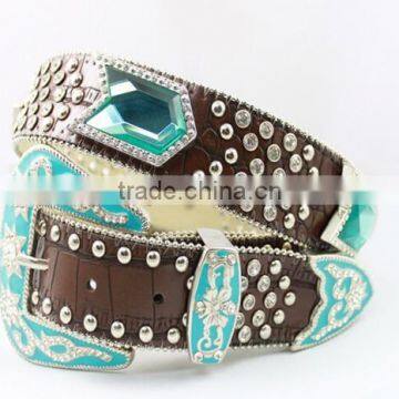 Hot sale turquoise studded belts made in China