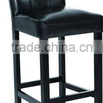 Popular Design PU Leather Solid Wood High Bar Stool Bar Chair AL-D38