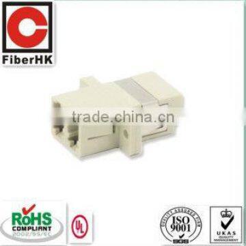 2 port LC/APC RJ 45 fiber optic adaptor with ROHS housing and ceramic sleeve