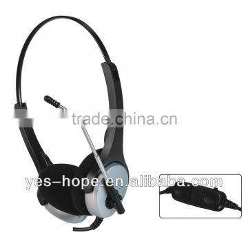 Professional call center communication headset with QD Model No.MHP-502A