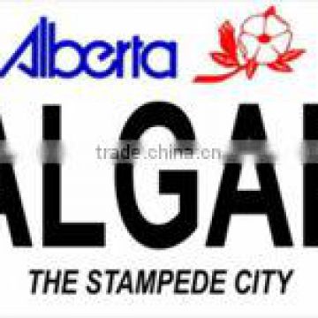 Alberta Calgary Photo License Plate