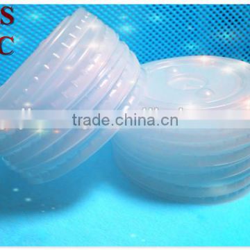 Different size of plastics lids make from machine