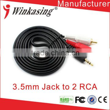 Best quality 3.5mm Jack to 2 RCA Cable