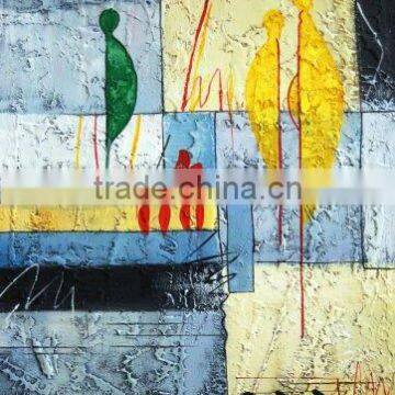 abstract modern oil painting on canvas