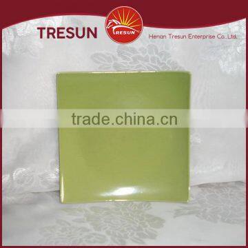 Hot sale ceramic solid green color glazed dinner plate stoneware charger plate