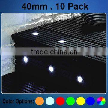 DIY Easy Installation IP65 Stainless Steel Round LED Deck Light Kits