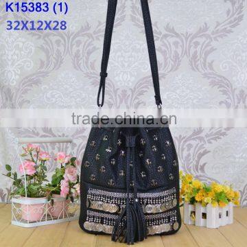 2015 China newest wholesale single sequin shouler bag,lady shoulder sling bag,small bag