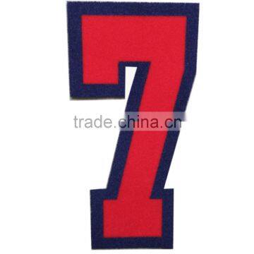 factory direct iron on flock transfers numbers and nameset for uniform