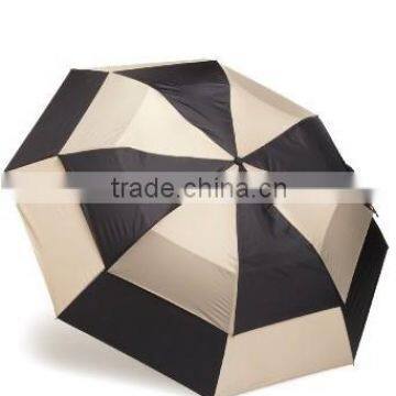 2 Folding Leading Factory Automatic 27 Inch Golf Cheap Vented Umbrella photo-3