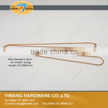 Fancy Electroplating Metal Bead Chain Necklace