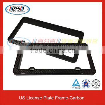 High Quality US License Plate Carbon Fiber Auto License Frame