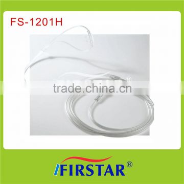 Non-toxic PVC nasal oxygen cannula with standard prong