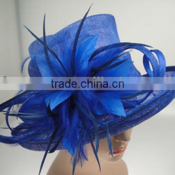 Custom straw hat girls sinamay hat