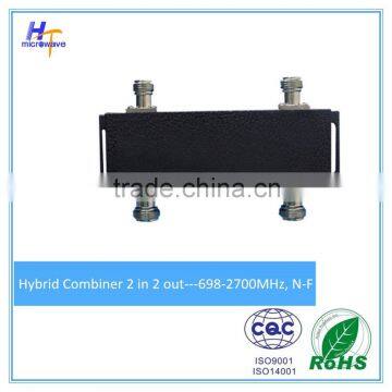 3dB hybrid coupler 698-2700MHz 2:2 hybrid Combiner N Female connector