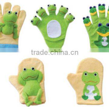 Animal Baby Bath Glove / Baby Bath Hand Puppet / Kids Bath Mitt Frog Monkey Octopus Whale Duck Bear