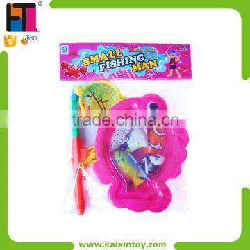 2015 hot sale funny plastic magnetic fishing toy set