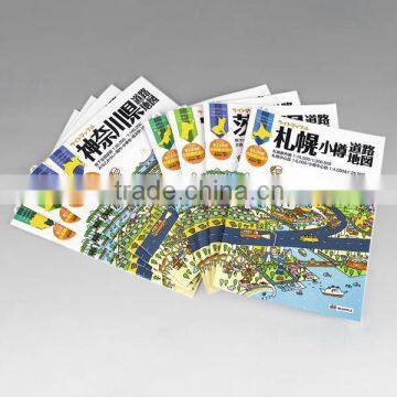 2014 professional folded color map printing