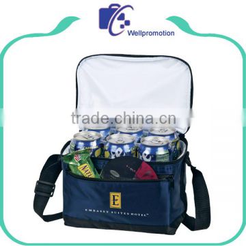 Polyester material 6 can pack cooler bag insualted with long shoulder strap                        
                                                                                Supplier's Choice