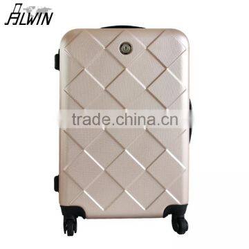 new mould gorgeous 360 degree rotation ABS hard trolley luggage case