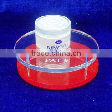 Cosmetic stand display clear crystal stand for cream