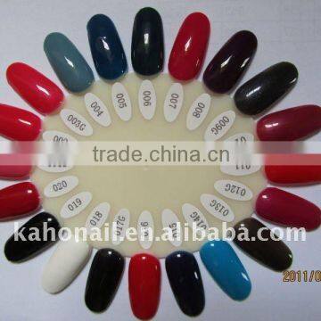 2014 new fashion design color gel nail polish Nail Painting for empty spherical glass nail polish container