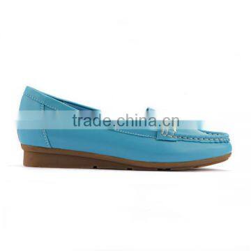 Fashion cowhide leather shoes microfiber lining flat casual shoes lady comfort shoes genuine leather