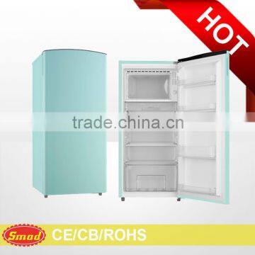 Beautiful design refrigerator sky blue color fridge made in china