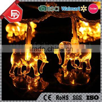 TZFEITIAN Warm White IP44 Waterproof Elephant String Lights Outdoor Decor photo-4