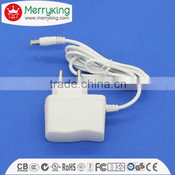 CE/GS/CB EU plug AC DC adapter 10W travel switching power supply 12V0.5A with free samples