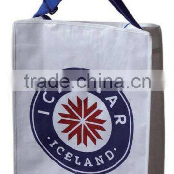 PP woven zipper bag , zipper shoulder bag,shoulder shopping bag