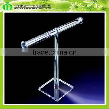 DDJ-0058 ISO9001 Chinese Manufacture Sells Clear Acrylic T Bar Jewlery Stand