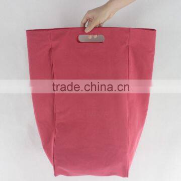 Pink custom suede dance travel shoe storage bag wholesale