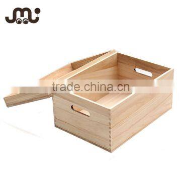 Classic Stylish Storage Box,custom Unfinished Wooden Storage File Box