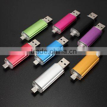 wholesale buy usb flash drives with 2 port, hot selling cheap OTG usb for smartphone, mini usb flash drive 32gb