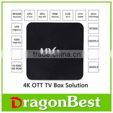 Wholesale MXG R9 Pro tv box amlogic s905 4k 64 bits quad core android smart tv set top box