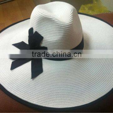 2014 fashion paper straw hats with band