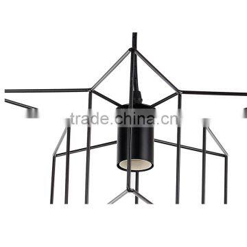 Modern Iron Art Light Black Pendant Chandeliers Light With Edison Bulb For Restaurant Decoration photo-2