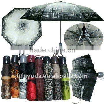grey flower printed foldable lowest price umbrellas