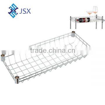 wire basket shelf chrome kitchen basket (40*65*8cm)