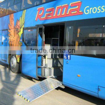 EWR Electric wheelchair ramp for bus and other vehicle work for disabled